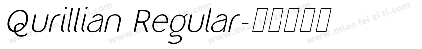 Qurillian Regular字体转换